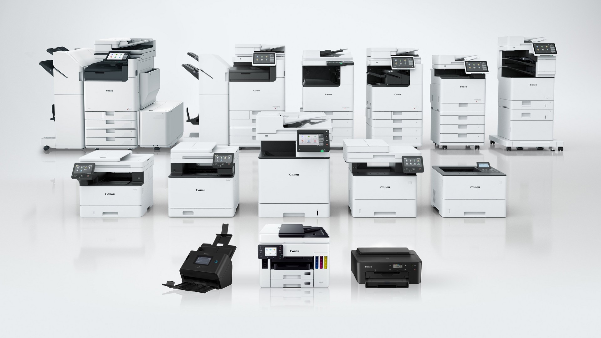 Various printers and scanners