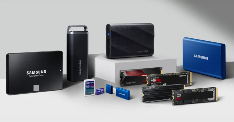 Various storage devices like SSD, HDD, USB drive